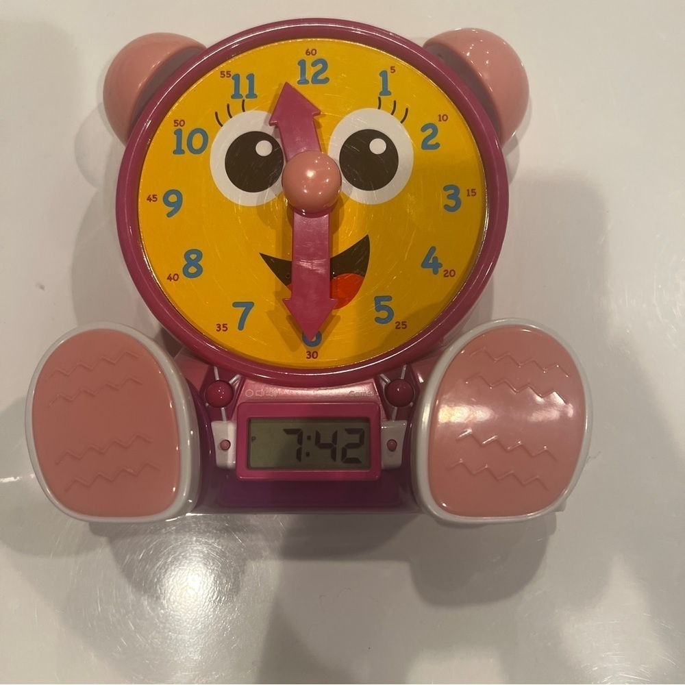 Telly Jr. Teaching Time Clock pink - Picture 2 of 5